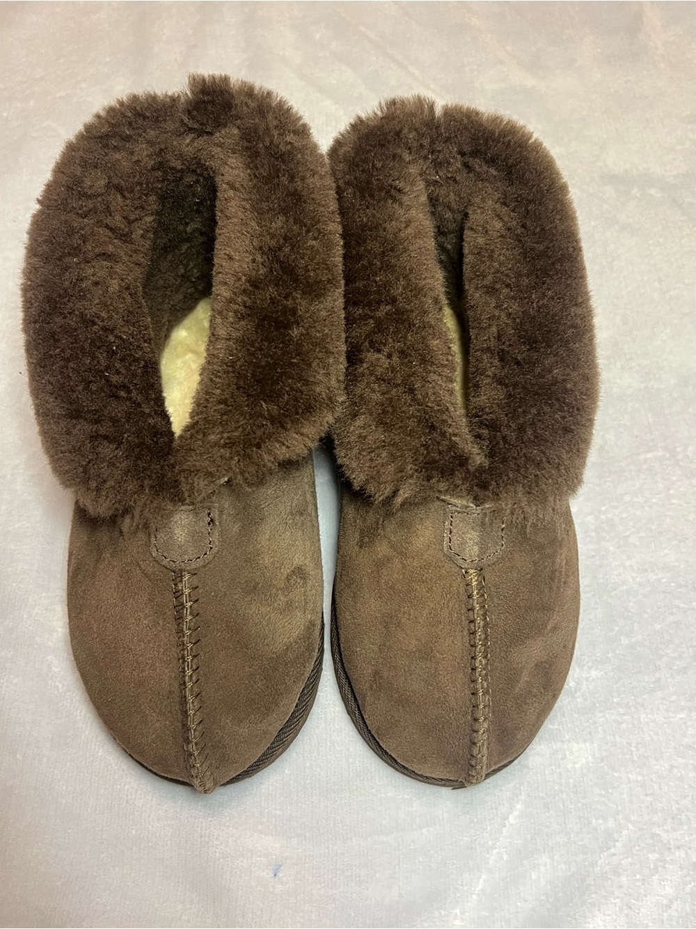 UGG Australia Chestnut  Suede Shearling Ankle Boots
